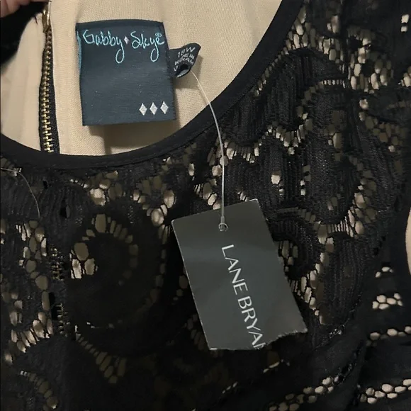 Gabby Skye Black Lace Dress - Picture 4 of 5